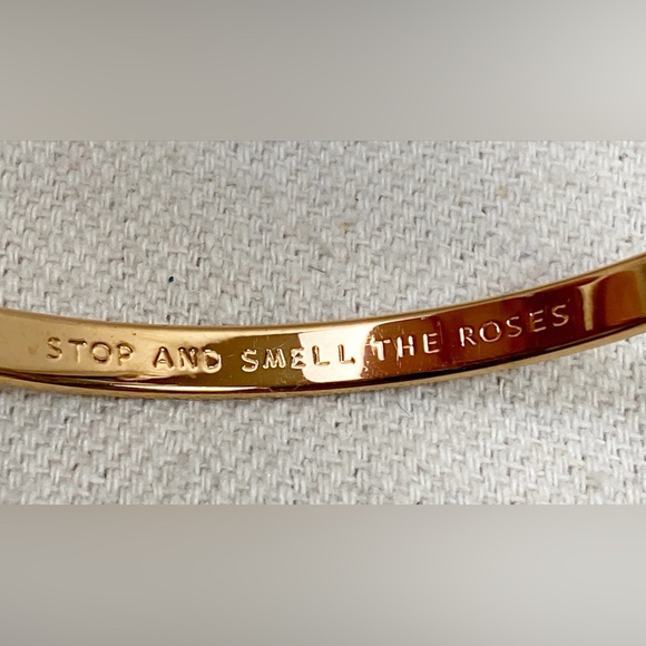 Kate Spade Stop and Smell the Roses Bangle in Rose Gold - Picture 4 of 5
